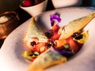 ナポリ風スフォリアテッラのサモサ 緑茶風味